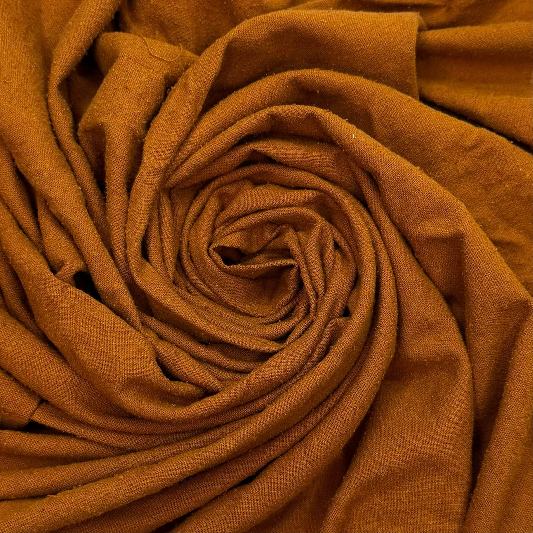Celebrating Sewists - Slub Silk Woven - Light Brown - 1.5M Bundle - True Deadstock fabric Fabric by private - Sustainable Textile | FABCYCLE
