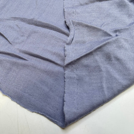 Chanting Ceremony - Jersey Wool Knit - Light Grey/Blue - 1.8M Bundle - True Deadstock fabric Fabric by private - Sustainable Textile | FABCYCLE