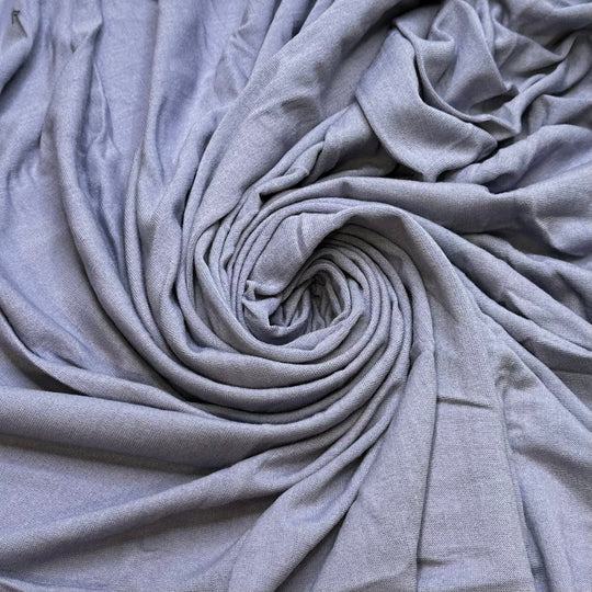 Chanting Ceremony - Jersey Wool Knit - Light Grey/Blue - 1.8M Bundle - True Deadstock fabric Fabric by private - Sustainable Textile | FABCYCLE