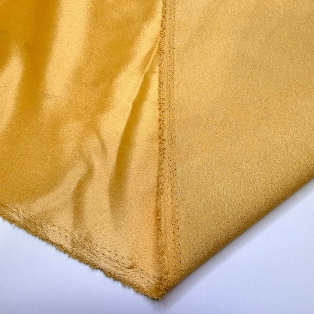 Chardonnay Sparkle - Satin Poly Woven - Light Yellow - Bundles - True Deadstock fabric Fabric by private - Sustainable Textile | FABCYCLE