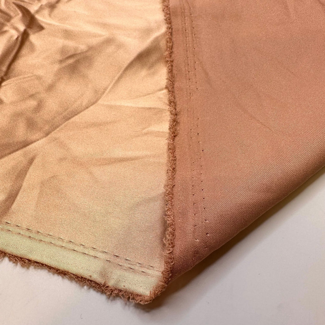 Charisma - Satin Polyester Blend Woven - Light Beige - Bundles - True Deadstock fabric Fabric by private - Sustainable Textile | FABCYCLE