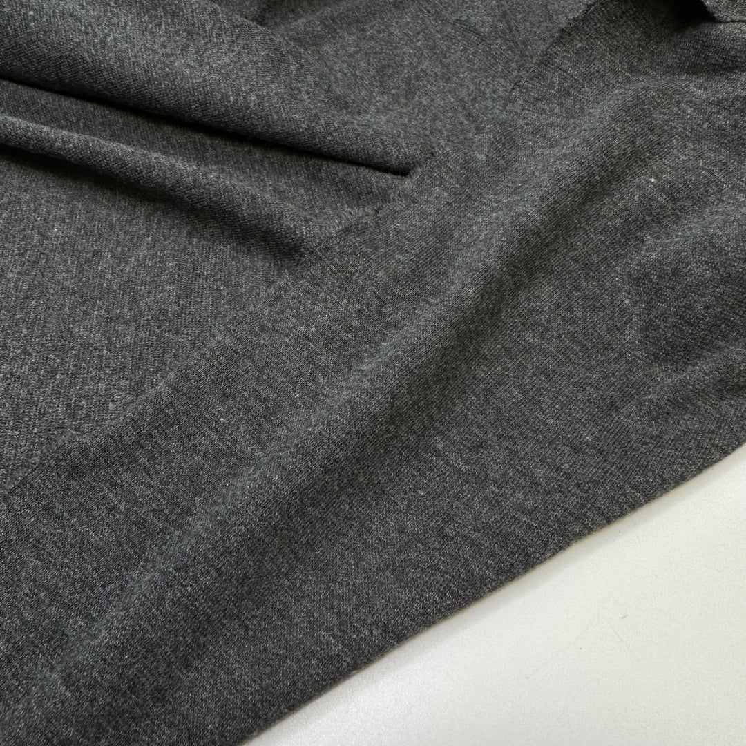 Charred Elephant - Rib Knit Bamboo/Cotton Knit - Dark Grey - Bundles - True Deadstock fabric Fabric by private - Sustainable Textile | FABCYCLE