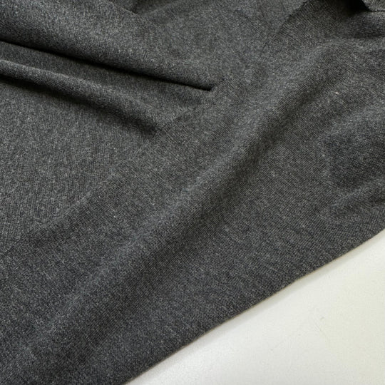 Charred Elephant - Rib Knit Bamboo/Cotton Knit - Dark Grey - Bundles - True Deadstock fabric Fabric by private - Sustainable Textile | FABCYCLE