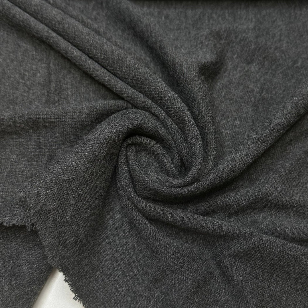 Charred Elephant - Rib Knit Bamboo/Cotton Knit - Dark Grey - Bundles - True Deadstock fabric Fabric by private - Sustainable Textile | FABCYCLE