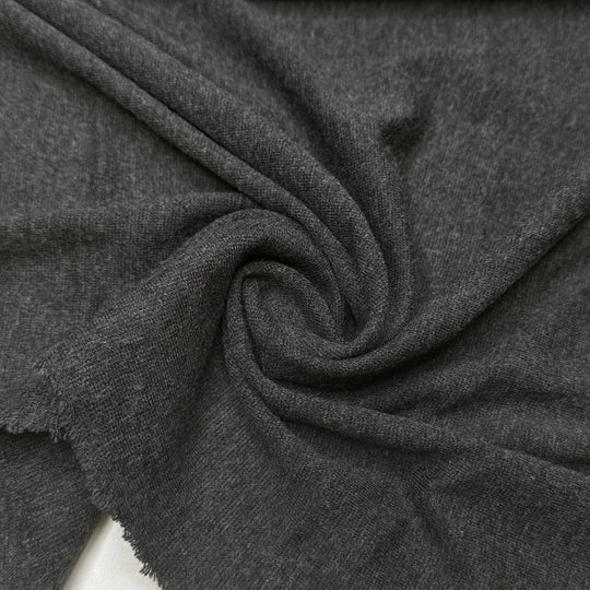 Charred Elephant - Rib Knit Bamboo/Cotton Knit - Dark Grey - Bundles - True Deadstock fabric Fabric by private - Sustainable Textile | FABCYCLE