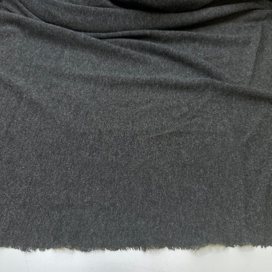 Charred Elephant - Rib Knit Bamboo/Cotton Knit - Dark Grey - Bundles - True Deadstock fabric Fabric by private - Sustainable Textile | FABCYCLE