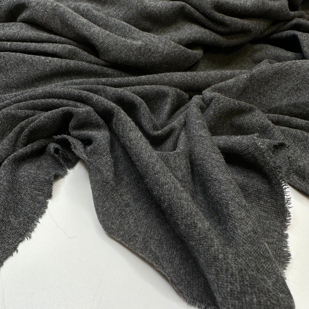 Charred Elephant - Rib Knit Bamboo/Cotton Knit - Dark Grey - Bundles - True Deadstock fabric Fabric by private - Sustainable Textile | FABCYCLE