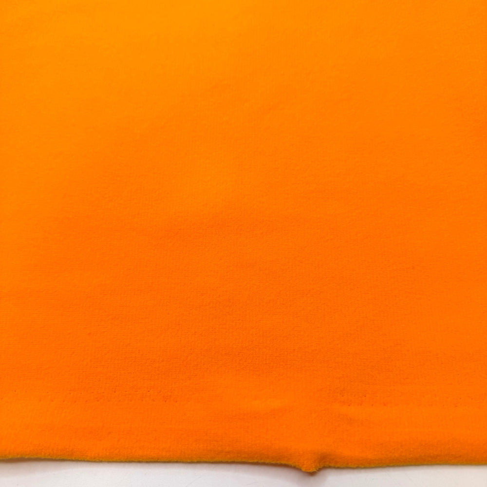 Cheesy Comfort Movies - Polartec Fleece Poly/Spandex Knit - Orange - Bundles - True Deadstock fabric Fabric by private - Sustainable Textile | FABCYCLE