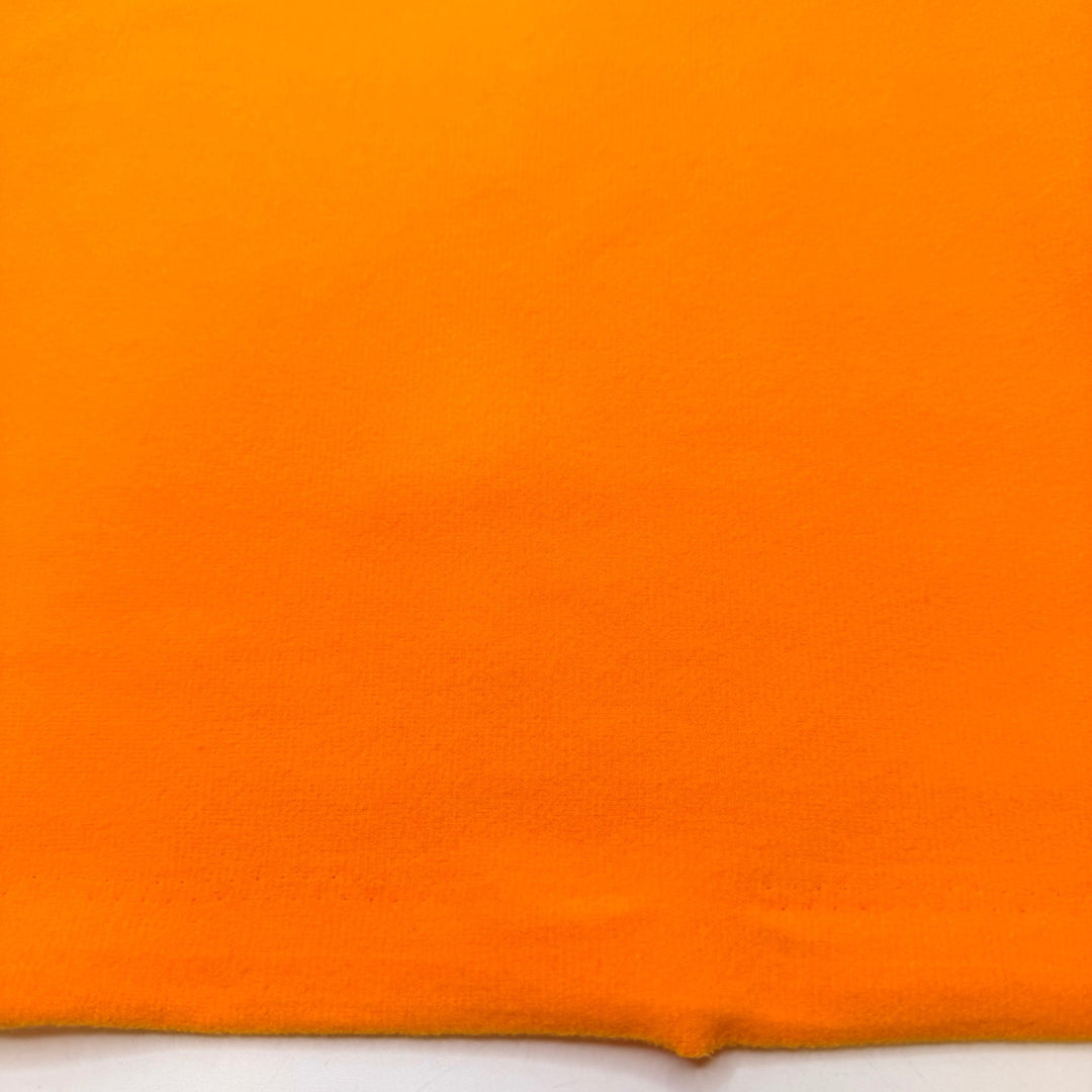 Cheesy Comfort Movies - Polartec Fleece Poly/Spandex Knit - Orange - Bundles - True Deadstock fabric Fabric by private - Sustainable Textile | FABCYCLE