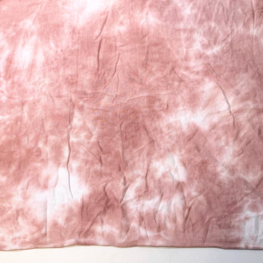 Cherry Blossom Petals - Jersey Bamboo Knit - White/Pink Tie Dye - 3M Bundle - True Deadstock fabric Fabric by private - Sustainable Textile | FABCYCLE