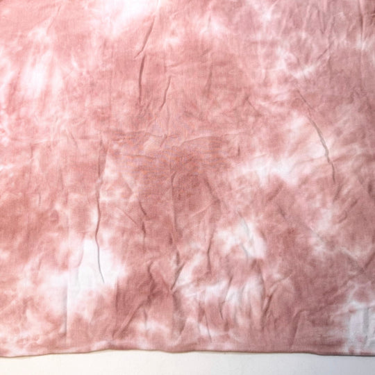 Cherry Blossom Petals - Jersey Bamboo Knit - White/Pink Tie Dye - 3M Bundle - True Deadstock fabric Fabric by private - Sustainable Textile | FABCYCLE