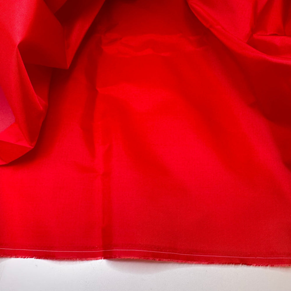 Cherry On Top Of A Crazy Year - Goretex Basket Weave Poly/PU Woven - Red - 2.9M Bundle - True Deadstock fabric Fabric by private - Sustainable Textile | FABCYCLE