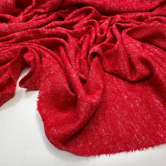 Cherry Pie - Polyester Blend Knit - Red - 2.55M Bundle - True Deadstock fabric Fabric by private - Sustainable Textile | FABCYCLE