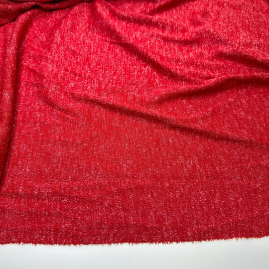 Cherry Pie - Polyester Blend Knit - Red - 2.55M Bundle - True Deadstock fabric Fabric by private - Sustainable Textile | FABCYCLE