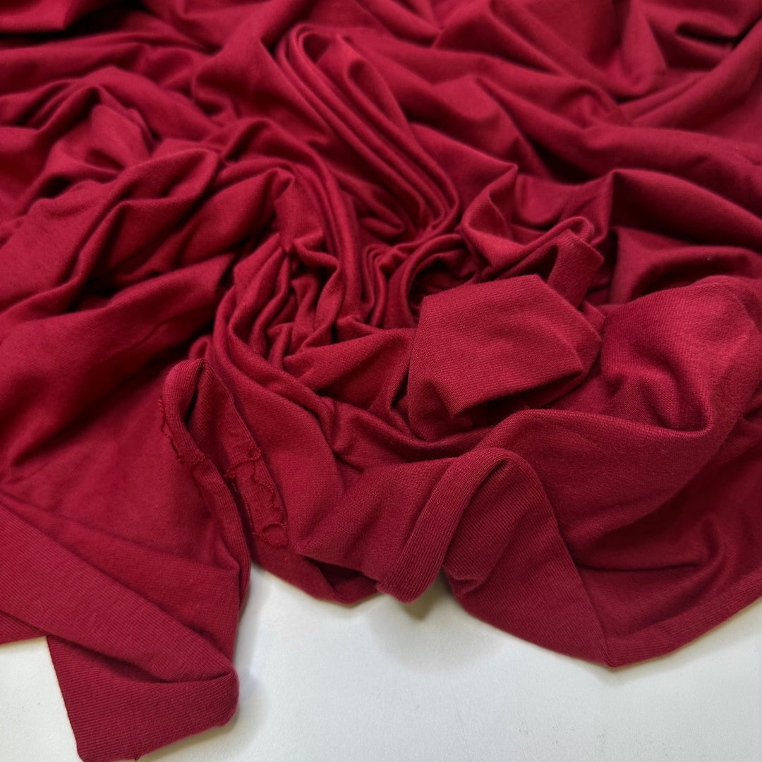 Cherry Tree - Jersey Natural Blend Knit - Light Burgundy - 1.75M Bundle - True Deadstock fabric Fabric by private - Sustainable Textile | FABCYCLE