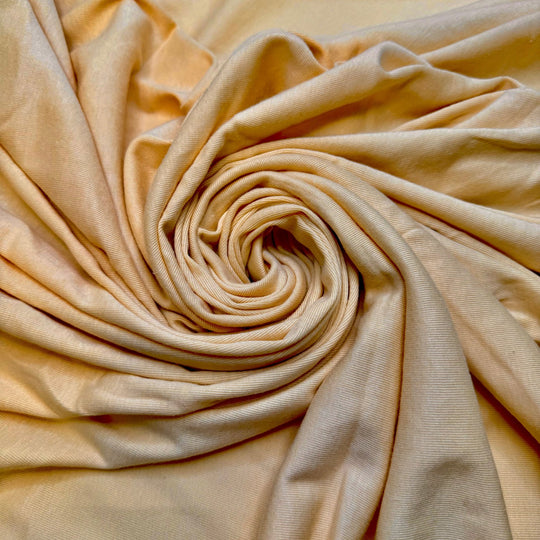 Chicken Of The Woods - Jersey Cotton/Soy Knit - Dark Cream - 1.6M Bundle - True Deadstock fabric Fabric by private - Sustainable Textile | FABCYCLE