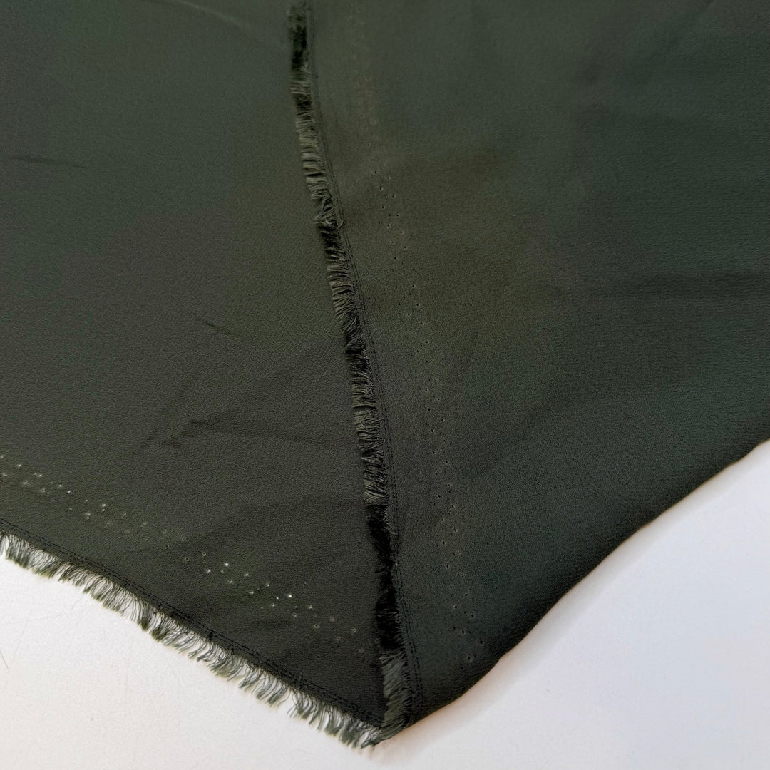 Chiffon Polyester Blend Woven - Green - 20M Roll - True Deadstock fabric Fabric by private - Sustainable Textile | FABCYCLE