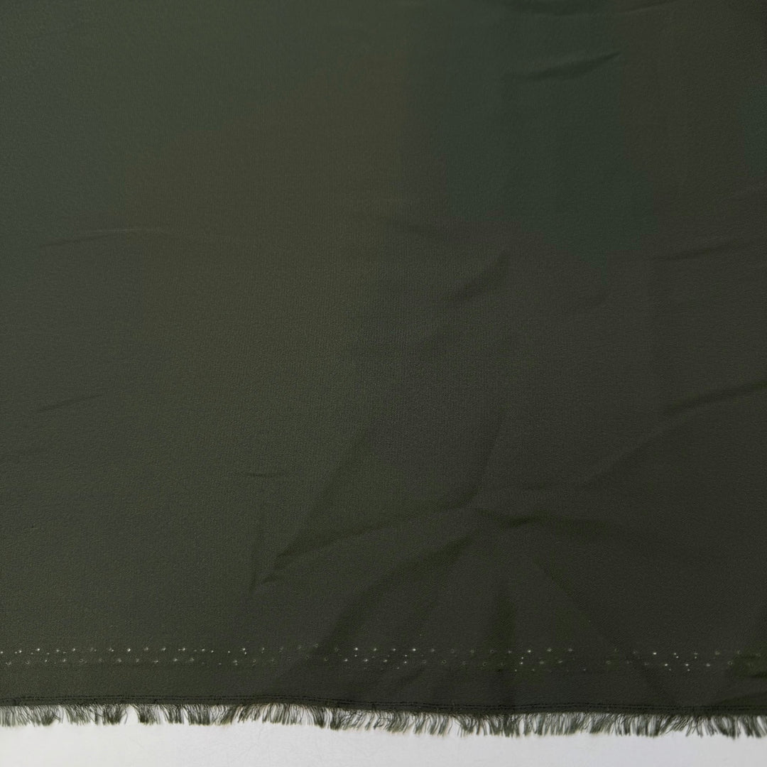 Chiffon Polyester Blend Woven - Green - 20M Roll - True Deadstock fabric Fabric by private - Sustainable Textile | FABCYCLE