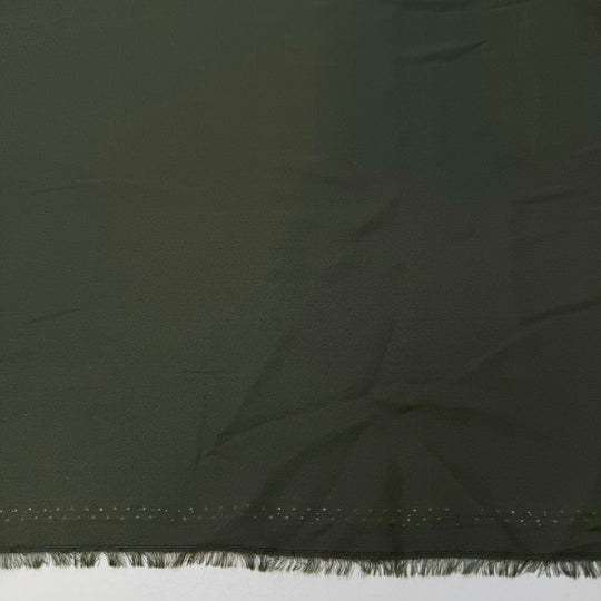 Chiffon Polyester Blend Woven - Green - 20M Roll - True Deadstock fabric Fabric by private - Sustainable Textile | FABCYCLE