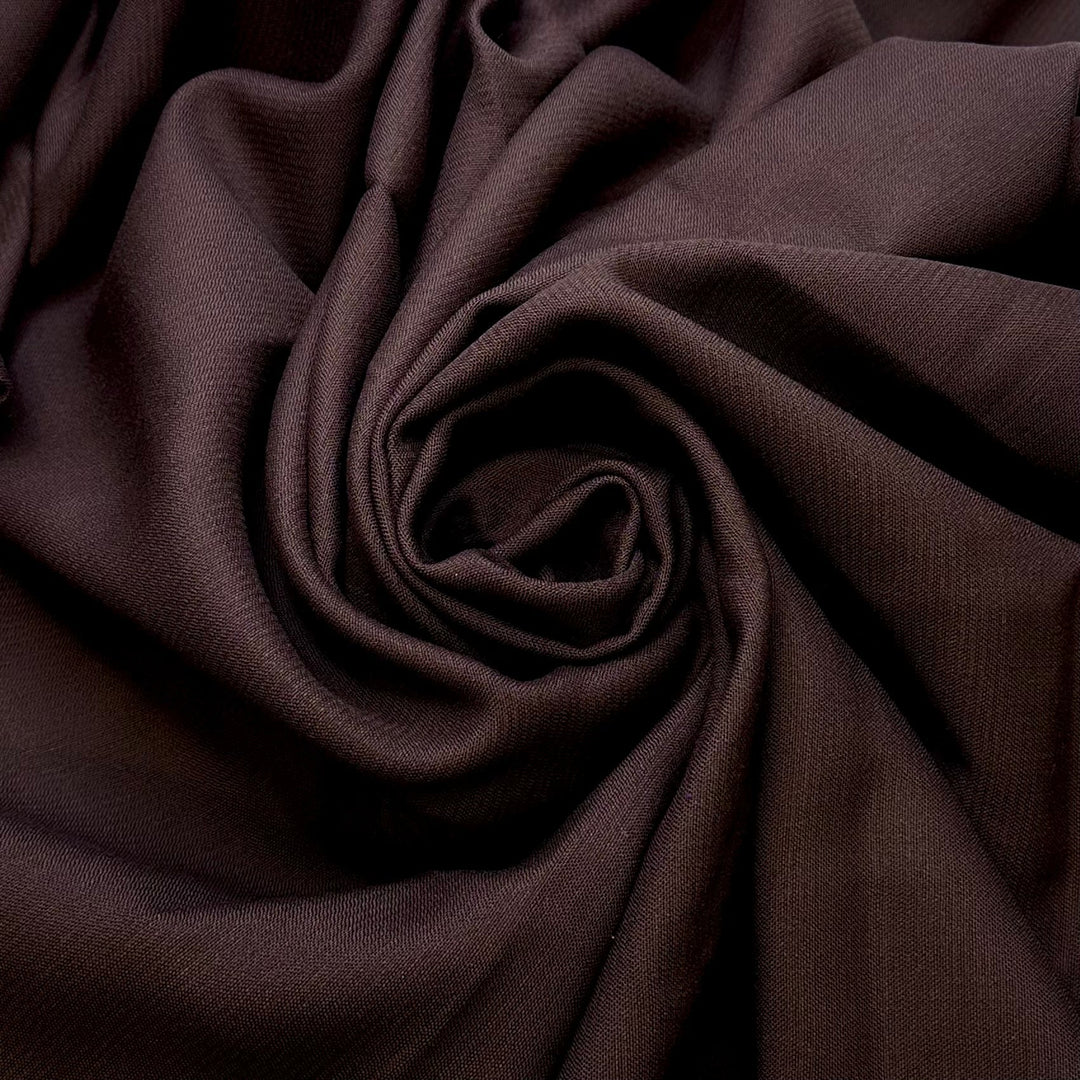 Chocolate Dipped Soft Serve - Twill Weave Wool Woven - Dark Brown - 2.8M Bundle - True Deadstock fabric Fabric by private - Sustainable Textile | FABCYCLE
