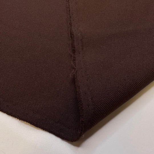 Chocolate Fountain - Polyester Blend Woven - Brown - 0.95M Bundle - True Deadstock fabric Fabric by private - Sustainable Textile | FABCYCLE