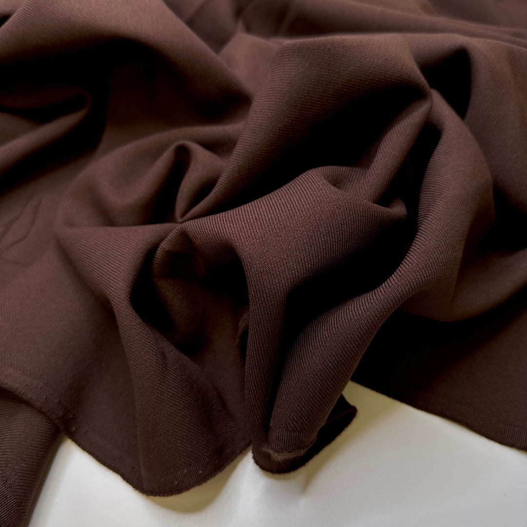 Chocolate Fountain - Polyester Blend Woven - Brown - 0.95M Bundle - True Deadstock fabric Fabric by private - Sustainable Textile | FABCYCLE