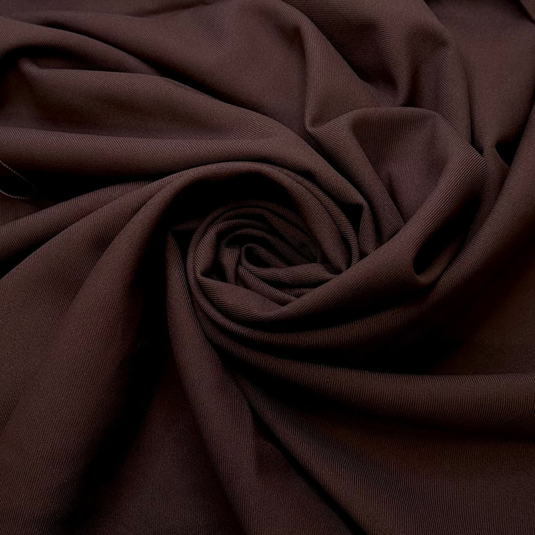Chocolate Fountain - Polyester Blend Woven - Brown - 0.95M Bundle - True Deadstock fabric Fabric by private - Sustainable Textile | FABCYCLE