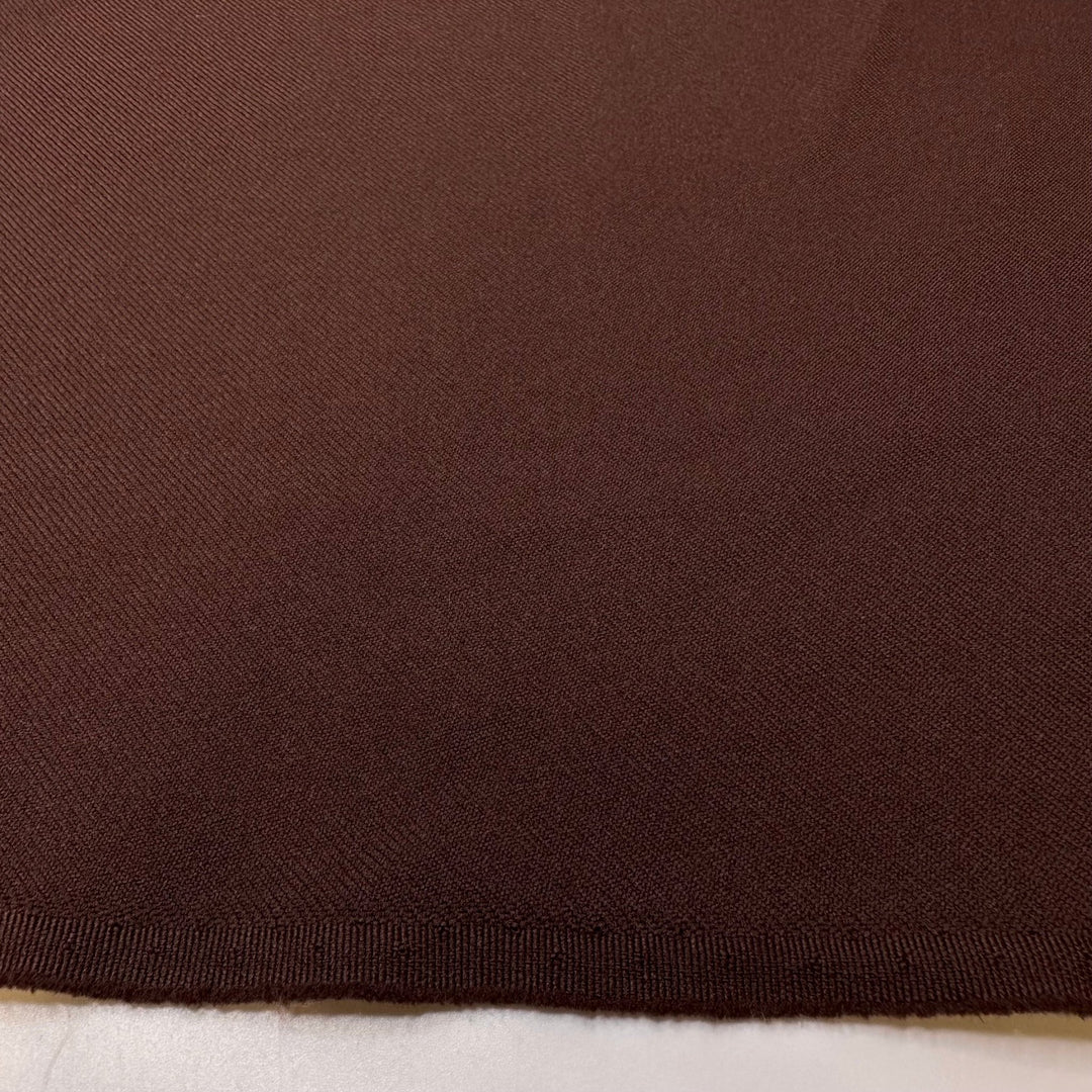 Chocolate Fountain - Polyester Blend Woven - Brown - 0.95M Bundle - True Deadstock fabric Fabric by private - Sustainable Textile | FABCYCLE