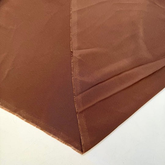 Chocolate Fountain - Polyester Blend Woven - Brown - 2.45M Bundle - True Deadstock fabric Fabric by private - Sustainable Textile | FABCYCLE