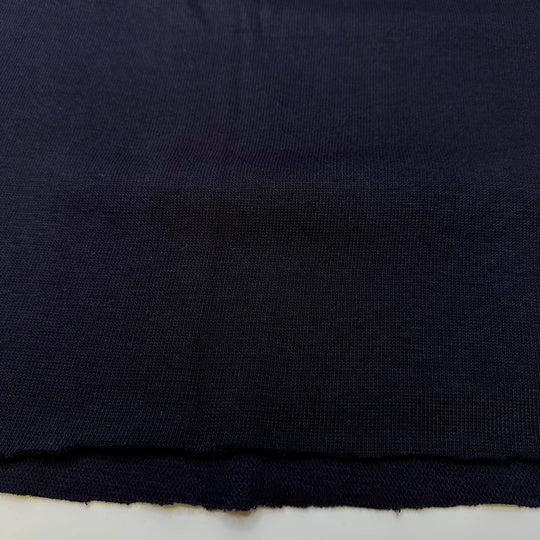 Choose Your Toppings - Tubular Rib Knit Natural Blend Knit - Navy - 1M Bundle - True Deadstock fabric Fabric by private - Sustainable Textile | FABCYCLE