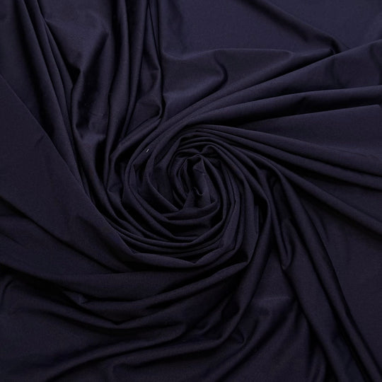 Christmas Carp - Polyester Blend Knit - Navy - 2M Bundle - True Deadstock fabric Fabric by private - Sustainable Textile | FABCYCLE