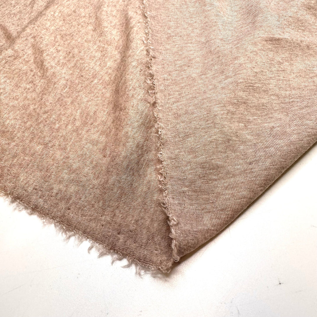 Christmas Cookie Exchange - Jersey Bamboo Blend Knit - Light Beige - 1.25M Bundle - True Deadstock fabric Fabric by private - Sustainable Textile | FABCYCLE