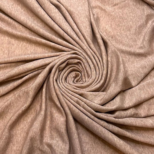 Christmas Cookie Exchange - Jersey Bamboo Blend Knit - Light Beige - 1.25M Bundle - True Deadstock fabric Fabric by private - Sustainable Textile | FABCYCLE