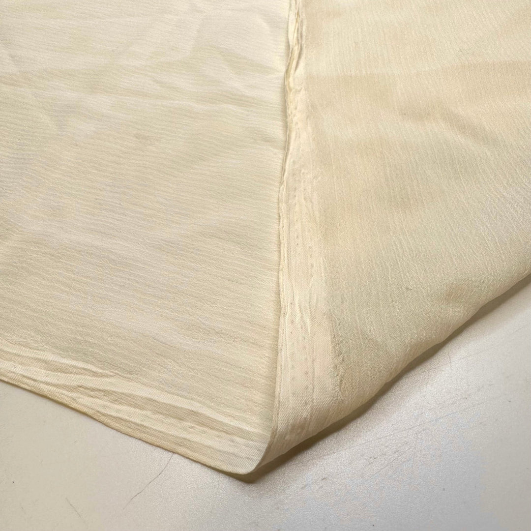 Christmas Desserts - Crepe Poly Woven - Cream - 2M Bundle - True Deadstock fabric Fabric by private - Sustainable Textile | FABCYCLE
