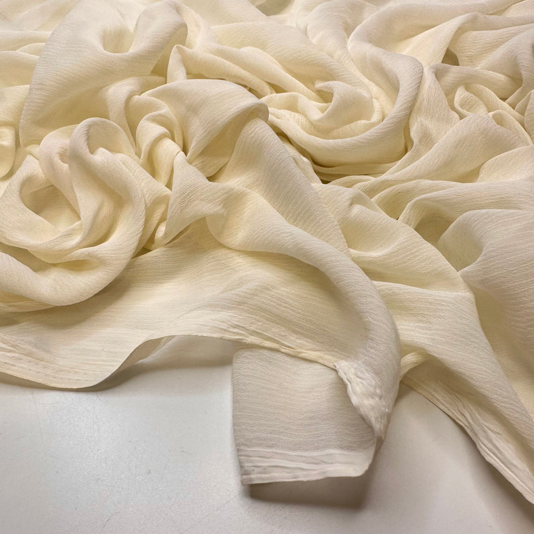 Christmas Desserts - Crepe Poly Woven - Cream - 2M Bundle - True Deadstock fabric Fabric by private - Sustainable Textile | FABCYCLE