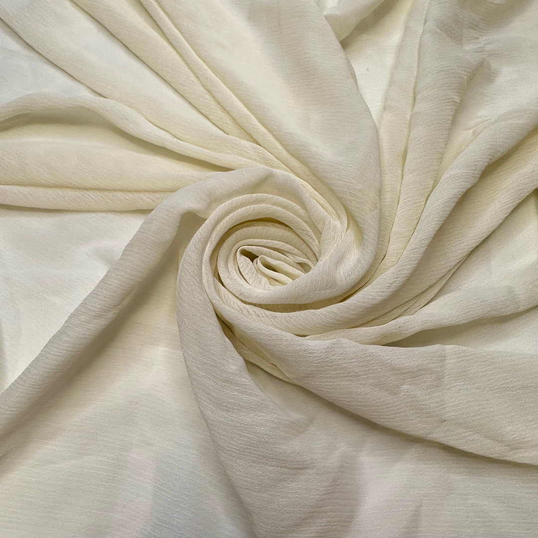 Christmas Desserts - Crepe Poly Woven - Cream - 2M Bundle - True Deadstock fabric Fabric by private - Sustainable Textile | FABCYCLE