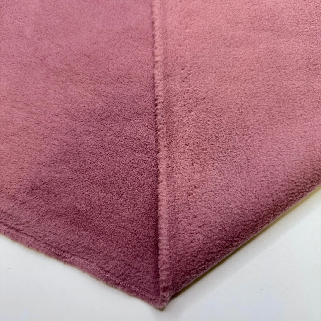 Christmas Ham - Fleece Polyester Blend Knit - Dark Pink - 1.4M Bundle - True Deadstock fabric Fabric by private - Sustainable Textile | FABCYCLE