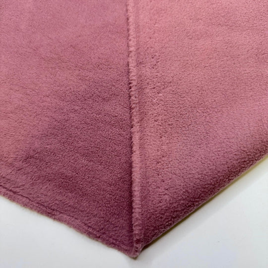 Christmas Ham - Fleece Polyester Blend Knit - Dark Pink - 1.4M Bundle - True Deadstock fabric Fabric by private - Sustainable Textile | FABCYCLE