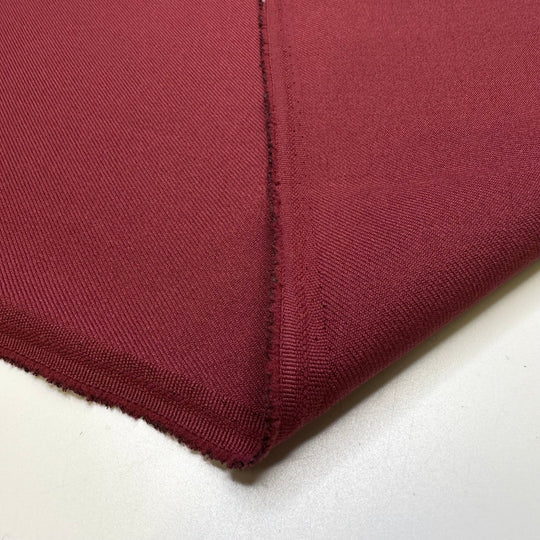Christmas Ham - Polyester Blend Woven - Dark Red - 1.15M Bundle - True Deadstock fabric Fabric by private - Sustainable Textile | FABCYCLE