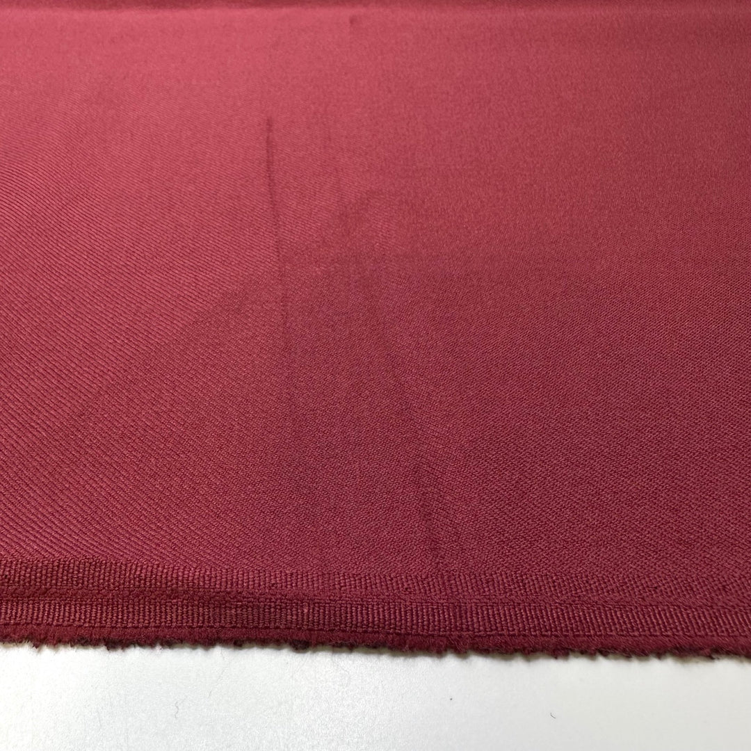 Christmas Ham - Polyester Blend Woven - Dark Red - 1.15M Bundle - True Deadstock fabric Fabric by private - Sustainable Textile | FABCYCLE