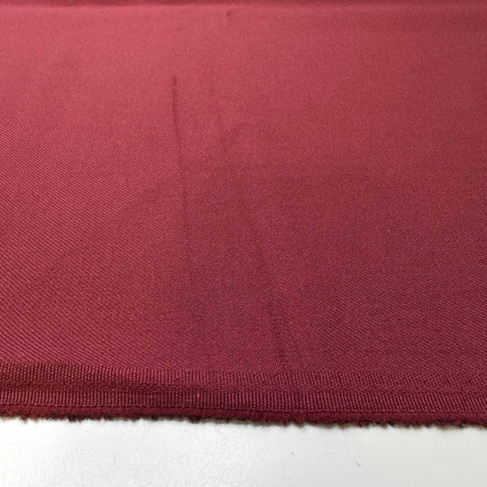 Christmas Ham - Polyester Blend Woven - Dark Red - 1.15M Bundle - True Deadstock fabric Fabric by private - Sustainable Textile | FABCYCLE