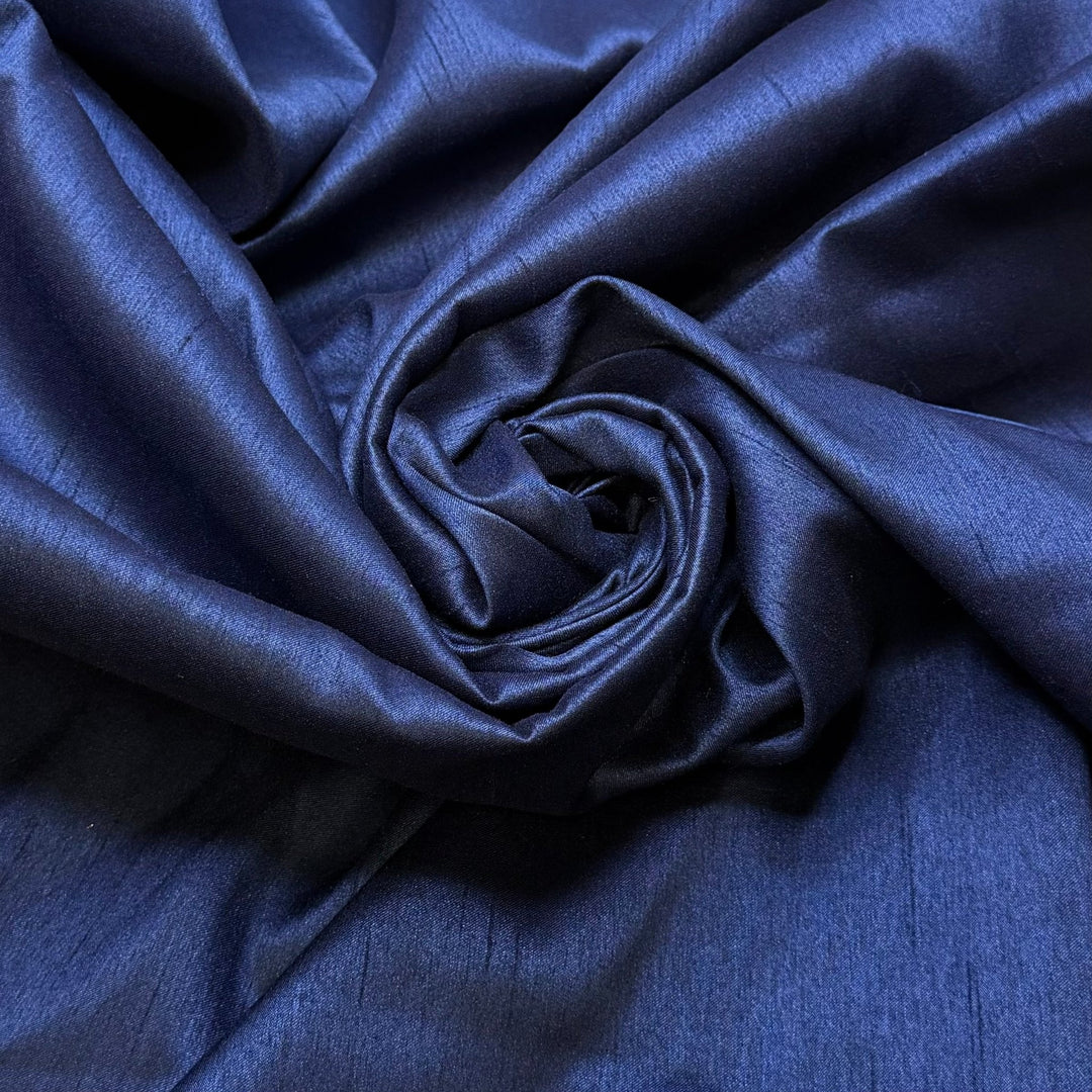 Christmas Potluck - Polyester Blend Woven - Navy - 1.4M Bundle - True Deadstock fabric Fabric by private - Sustainable Textile | FABCYCLE