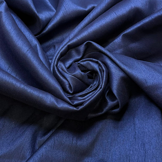 Christmas Potluck - Polyester Blend Woven - Navy - 1.4M Bundle - True Deadstock fabric Fabric by private - Sustainable Textile | FABCYCLE