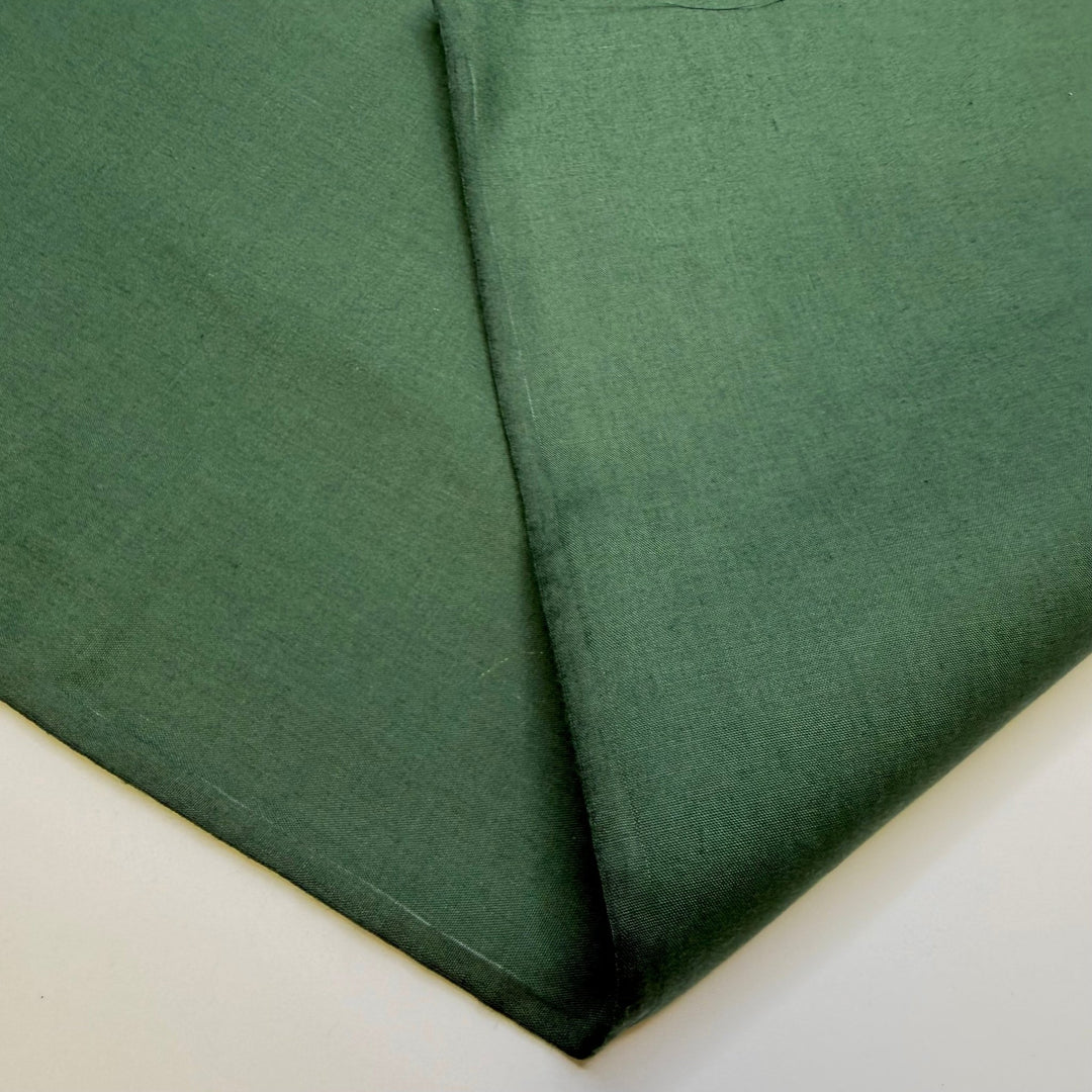 Christmas Tree Centrepiece - Mercerized Cotton Woven - Dark Green - 2M Bundle - True Deadstock fabric Fabric by private - Sustainable Textile | FABCYCLE