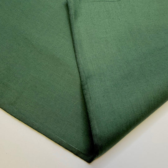 Christmas Tree Centrepiece - Mercerized Cotton Woven - Dark Green - 2M Bundle - True Deadstock fabric Fabric by private - Sustainable Textile | FABCYCLE