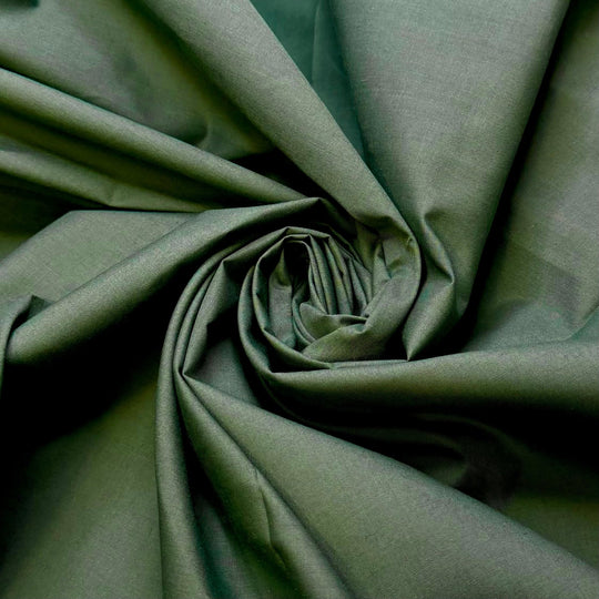 Christmas Tree Centrepiece - Mercerized Cotton Woven - Dark Green - 2M Bundle - True Deadstock fabric Fabric by private - Sustainable Textile | FABCYCLE