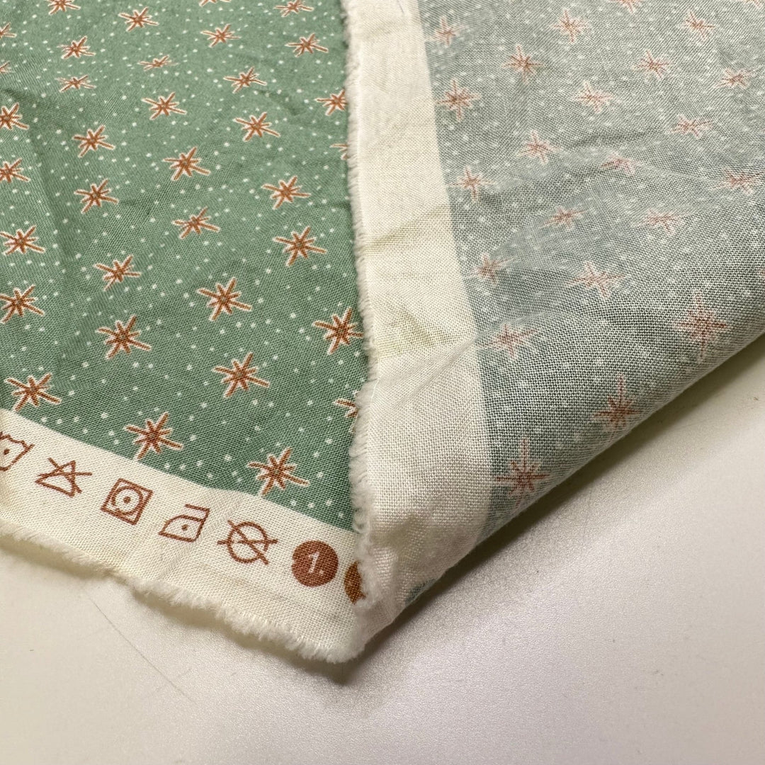 Christmas Tree Topper - Cotton Woven - Light Green Multi Geometric - 1.05M Bundle - True Deadstock fabric Fabric by private - Sustainable Textile | FABCYCLE