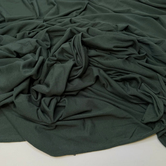 Chrysanthemum - Jersey Bamboo Blend Knit - Dark Green - 2.1M Bundle - True Deadstock fabric Fabric by private - Sustainable Textile | FABCYCLE