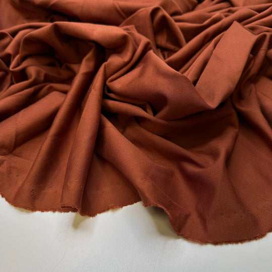Cinnamon - Ponte Polyester Blend Knit - Dark Orange - Bundles - True Deadstock fabric Fabric by private - Sustainable Textile | FABCYCLE
