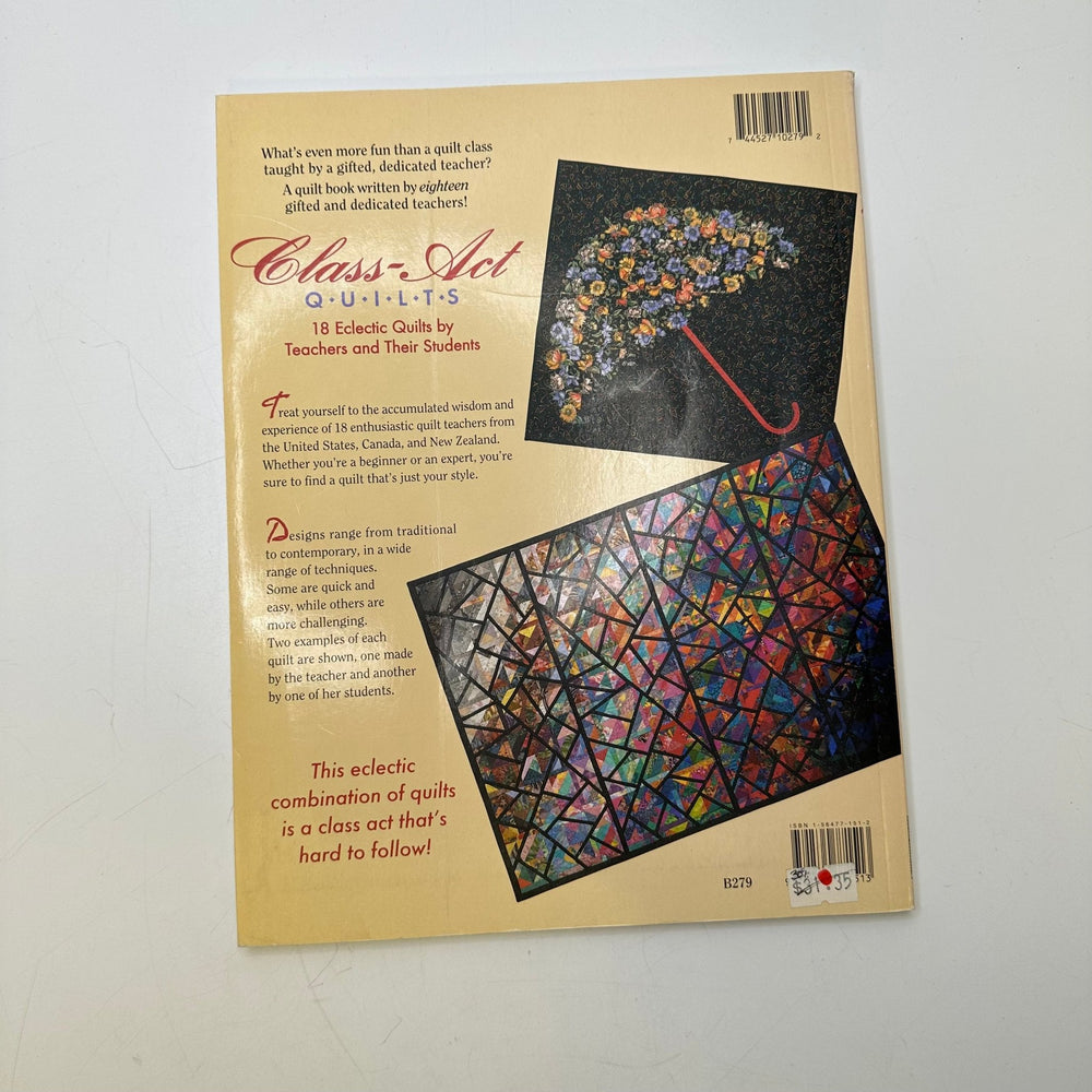 Class Act Quilts By Ursula Reikes 1996 Books - Cream Multi - Individual - True Deadstock supplies Fabric by private - Sustainable Textile | FABCYCLE